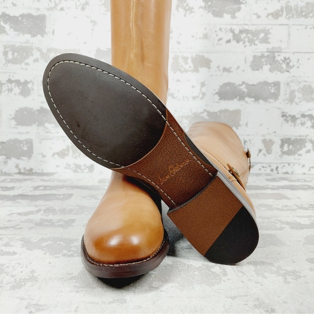 Sam Edelman Mikala Whiskey brown Leather tall Riding Boots - Picture 7 of 10